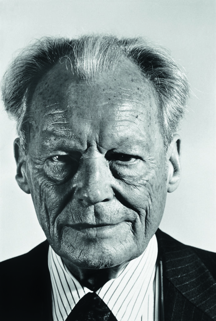 Picture of Willy Brandt who always assertively pursued German's best interests